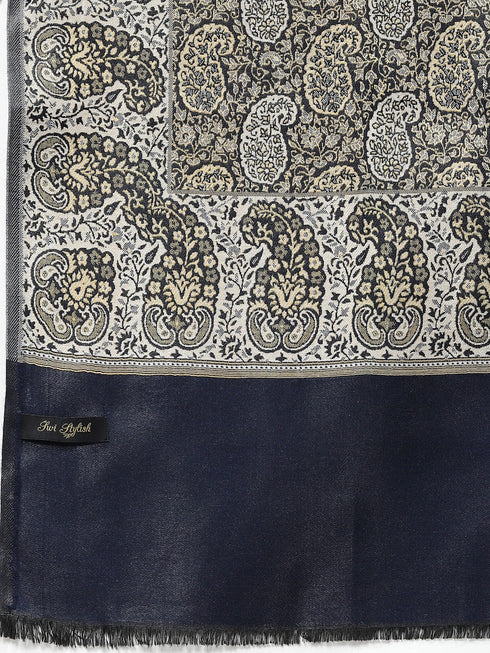 Women's Paisley Jamawar Acrylic Wool Shawl